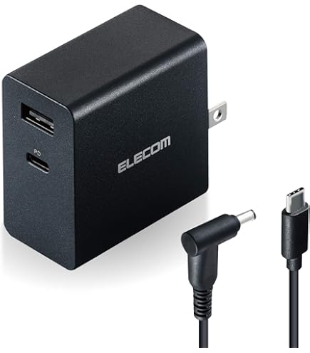 Amazon.co.jp: エレコム ノートPC用ACアダプター 角型コネクタ 20V NEC