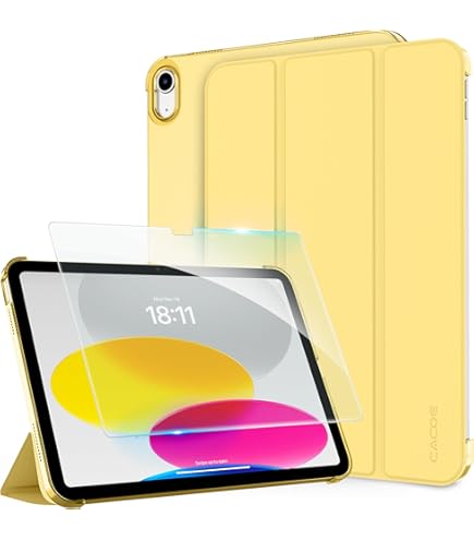 Apple iPad (第11世代) 128GB ブルー 保護ケース・フィルム付 Amazon.co.jp: GWAAN【強化ガラスフィルム付き(ブルーライトカット