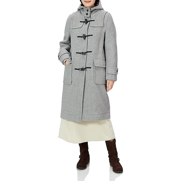 【極美品】英国製 ロンドントラディション ダッフルロングコート 別注 グレー LONDON Tradition TRADITION レディース ロングダッフルコート