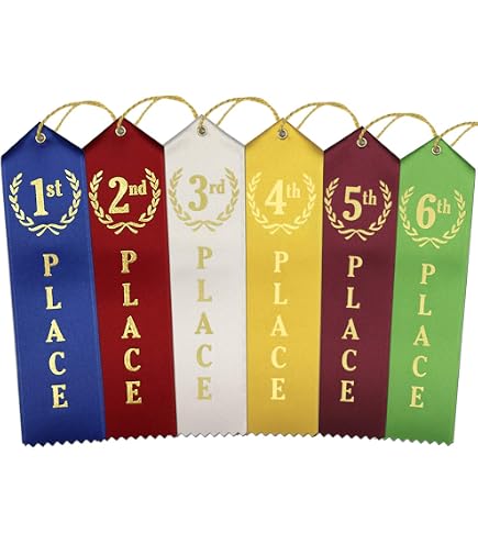 thumbnail image 2 of 18 Pieces Award Ribbons 1st 2nd 3rd Place Ribbons With Event Card And Rope Fi 2 of 12