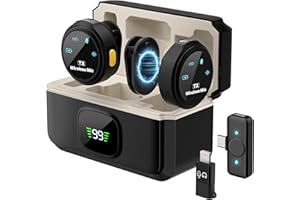ピンマイク ワイヤレス  iPhone/Android/PC 対応 2人同時使用 ワイヤレスマイク 瞬時接続 360°集音 配信用 収音録音 24時間使用 48KHz/24Bit ノイズキャンセリング Lightning変換器 充電ケース付 60m転送距離 超ミニ 軽量 マグネット式 技適マーク取得 YouTube/vlog撮影/動画配信/TikTok/生放送等適用