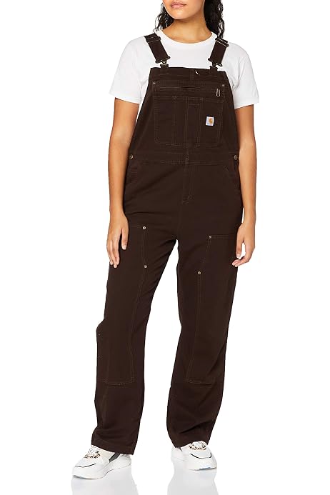 womens Duck Double Front Bib Overalls 