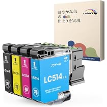 Amazon.co.jp: colorfly ブラザー用 LC514 互換インク LC514-4PK