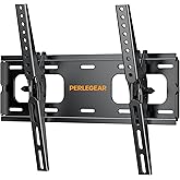 PERLEGEAR TV Wall Mounting, Compatible with 26 - 55 Inches, Thin, Tilt, Load Capacity 132.3 lbs (60 kg), TV Wall Mounting, Mo