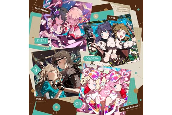 【Amazon.co.jp限定】蓮ノ空女学院スクールアイドルクラブ 4thユニットスプリットシングル「Sayo-Shigure / リブウト / Hip, hip, hooray! / 令嬢モブ！」 - スリーズブーケ＆DOLLCHESTRA＆みらくらぱーく！＆Edel Note (メガジャケ付)
