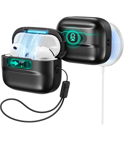 Amazon | Spigen Airpods Pro ケース ロック機能 ワイヤレス充電 紛失