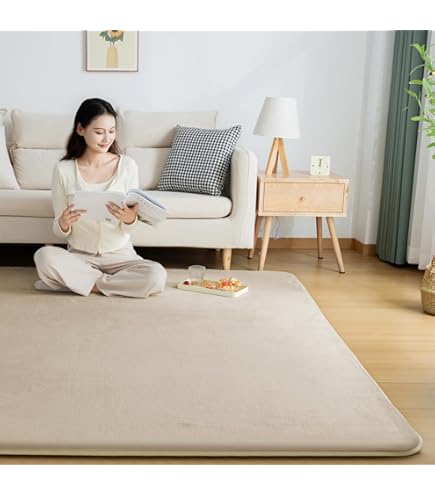 Amazon | RASIK ラグマット カーペット 約190×240cm アイボリー もっ