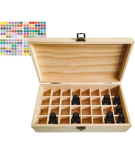 Amazon.co.jp: 酒井産業 アロマオイルボックス10本用 木製 木箱付き