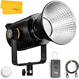 Godox UL60 LED ビデオ ライト 60W 5600K±300K CRI96 TLCI97 DMX APP 制御 インタビュー撮影、ビデオ制作、ストリーミング、写真 撮影 連続照明 ボーエンズマウント デュアルパワー対応