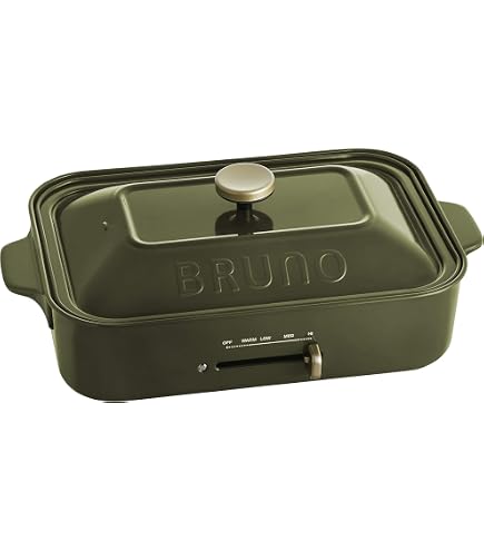 Amazon | BRUNO コンパクトホットプレート [ ホワイト / 5種プレート