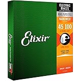 ELIXIR(エリクサー) Elixirベース弦 NANOWEB ニッケル Long Scale Light .045-.100 #14052 【国内正規品】