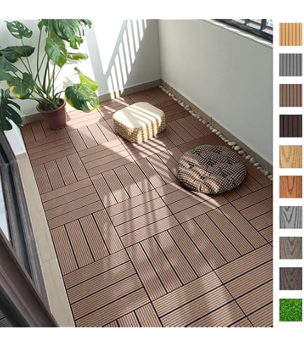 Amazon.co.jp: RUNNEN ルッネン フロアデッキ 屋外用 - ブラウン