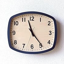 月夜の景色　掛け時計　木製　静音時計　スイープ式時計 不二貿易 掛け時計 静音 木製 北欧 軽量 おしゃれ 木目 壁掛け