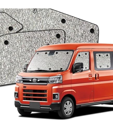 趣味職人　アトレーサンシェード　s700v s710v 新型 アトレー S700V/S710V型の車中泊ならカーテンいらずプライバシー