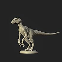 海洋堂　ヴェロキラプトル　レジンキット　恐竜　動物　フィギュア 2024/09/22 海洋堂と恐竜フィギュア展：復刻キット