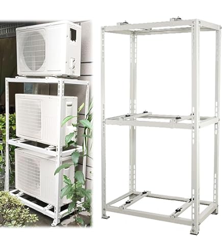 架台　２台 楽天市場】室外機 架台 2段の通販