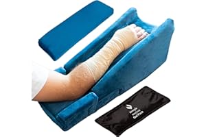 Zomaple Adjustable Arm Elevation Pillow for Post Surgery Support - Recovery Boost Arm Pillow for Adults After Surgery - Arm Rest Pillow for Bed & Couch with Elbow Pillow and Cooling Gel Foam Insert