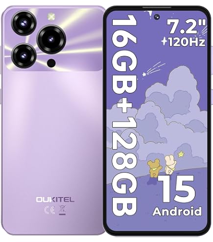 Amazon | OUKITEL C2 スマートフォン 6.52インチ 16GB+128GB 5000mAh