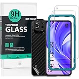 Ibywind ガラスフィルム Xiaomi 11 Lite 5G NE/Mi 11 Lite 5G/4G 用強化 ガラス 保護 フィルム 2枚セット カメラレンズプロテ クター付き(金属材料) 背面保護フィルム付き 簡単装着キット付き