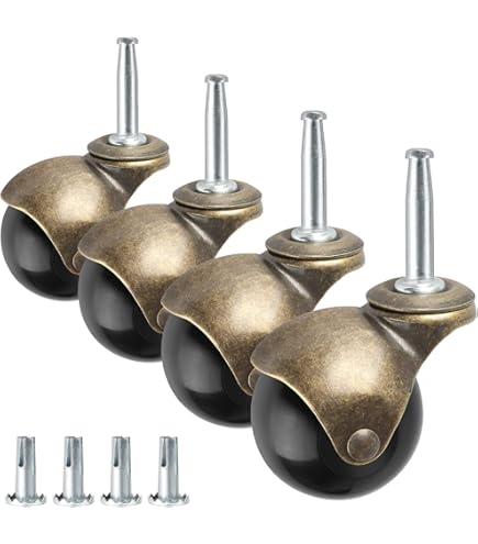 Castor Wheels Heavy Duty 4pcs Solid Brass Caster Wheels,Square-Cup Swivel Furniture Castor,Load Capacity 150kg,with Screws,Wheel Diameter Castor Wheels Heavy Duty 4pcs Solid Brass Caster Wheels,Square-Cup Swivel Furniture Castor,Load Capacity 150kg,with Screws,Wheel Diameter