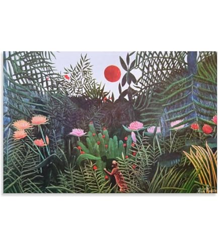 Amazon.co.jp: 熱帯の嵐の中の虎 (サプライズ) - アンリ・ルソー