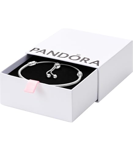Amazon | PandoraブレスレットスターリングシルバーW / Heart Clasp 21