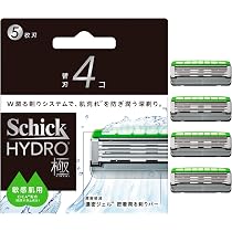 Amazon.co.jp: Schick(シック) ハイドロ極 敏感肌 替刃（4コ）男性用