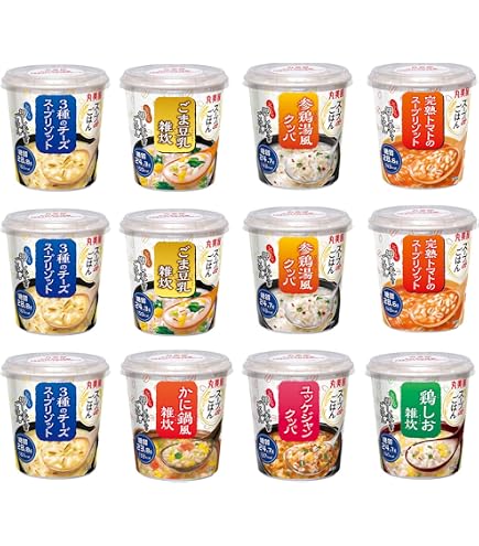 Amazon | 丸美屋 スープdeごはん 6種セット 各1個 (ユッケジャンクッパ