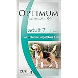 Optimum Adult 7+ Chicken Vegetables Dry Dog Food 13.7kg Bag