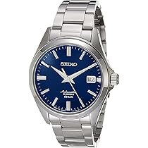 SEIKO 自動巻き 腕時計 青/銀 Amazon.co.jp: セイコー メンズ日本製機械式自動巻き腕時計