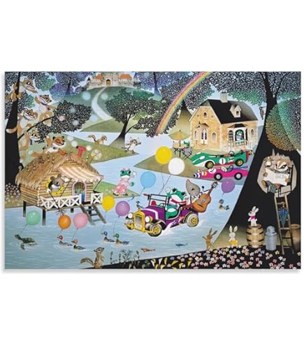 藤城清治『こびとの楽園』 こびとの楽園 | 光るジグソーパズルのアップルワン | アップル