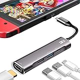 3XI Type C ハブ 4in1 USB C 4K HDMI出力 PD 充電対応 USB3.0 USB2.0 多機能アダプターサポート Switch OLED(Nintendo Switch 有機ELモデル)/Nintendo Switch/Sa