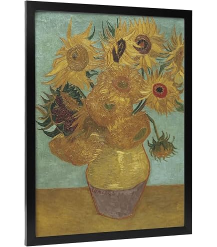 Amazon.co.jp: ゴッホ ひまわり F6 油絵直筆仕上げ｜ 絵画 6号 複製画