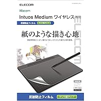 エレコム ワコム 液タブ 液晶ペンタブレット Wacom Intuos medium フィルム 紙のような描き心地 ペーパーテクスチャ ケント紙 (ペン先の磨耗を抑えたい方向け) 日本製 TB-WIWMFLAPLL