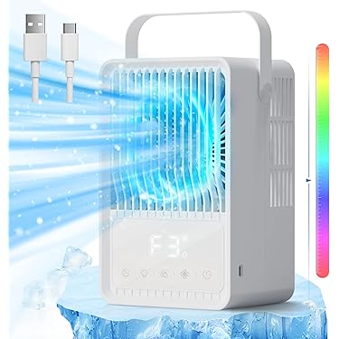 ❤️万能❤️冷風機 加湿器 節電 冷房対策 アロマ 冷風扇 Amazon | 冷風機 冷風扇 卓上冷風機 小型 水冷エアコン USB給電