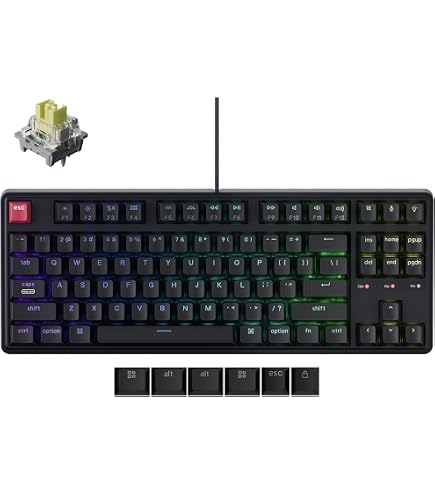 Amazon | Keychron C1 Pro 有線メカニカルキーボード 8K Hz ポーリング