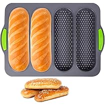 食パン焼き具（４セット） Amazon.co.jp: Sinsanye 食パン型 4ヶ取ホットドッグ型 フランス