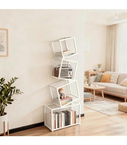 Amazon｜【groceries569】バランスアート本棚 ブックシェルフ コミック