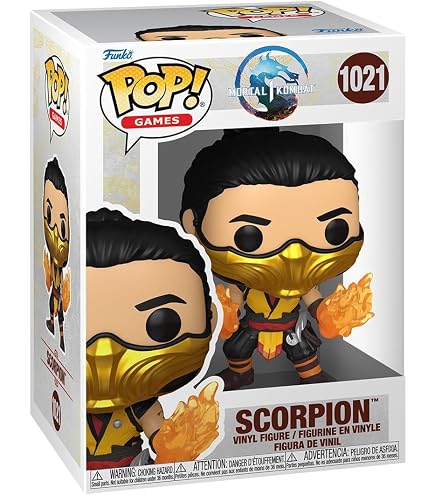 Amazon | Funko POP 。Mortal Kombat – Scorpion And Subzero Vinyl 