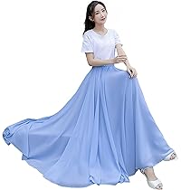 Amazon.co.jp: [RIKOUZY] ロングスカート 社交ダンス衣装 720度
