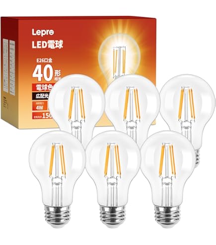 Amazon | アサヒ クリヤー電球 110V 40W E26口金 LC110V40W55