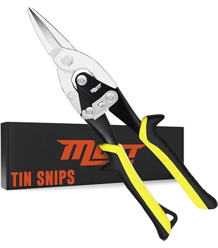 TOOLAK Aviation Snips 10 Inch Right Tin Snip, Chroe Vanadiu Steel