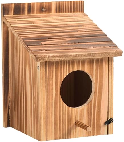 Amazon.co.jp: 巣箱 野鳥用巣箱 カントリースタイルの鳥ハウスレトロ