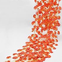 Amazon.co.jp: Lakymisy もみじ 人工造花 12本セット 紅葉藤