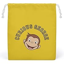 Amazon.co.jp: おさるのジョージ 巾着袋 給食袋 収納袋 20*25cm 小物 