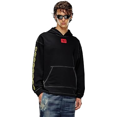 【キタ】ディーゼル　パーカー タイダイ 黒×白 S ルーズフィット Amazon | [Diesel] (ディーゼル) メンズ スウェット パーカー