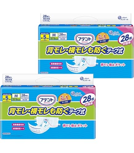 アテント テープ式 Mサイズ 28枚入4パックセット アテント テープ式 Mサイズ 消臭効果付き 28枚