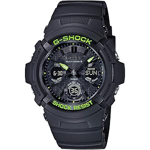 [カシオ] 腕時計 ジーショック Black and Yellow Series AWG-M100SDC-1AJF メンズ