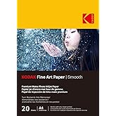 Kodak Fine Art 230GSM A4 Smooth Paper, 20 Sheets