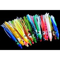 Amazon.co.jp: Tigofly 20個 6cm イカラバースカート タコ釣りルアー
